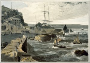 Mivagissey, Cornualles, del Volumen VIII de Un Viaje Alrededor de Gran Bretaña Realizado entre los Años 1814 y 1825, publicado en 1825